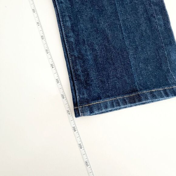 Uniqlo Mens Denim Jeans Selvedge Straight Leg Mid Rise Blue Wash Waist 33 HEMMED - Picture 9 of 11